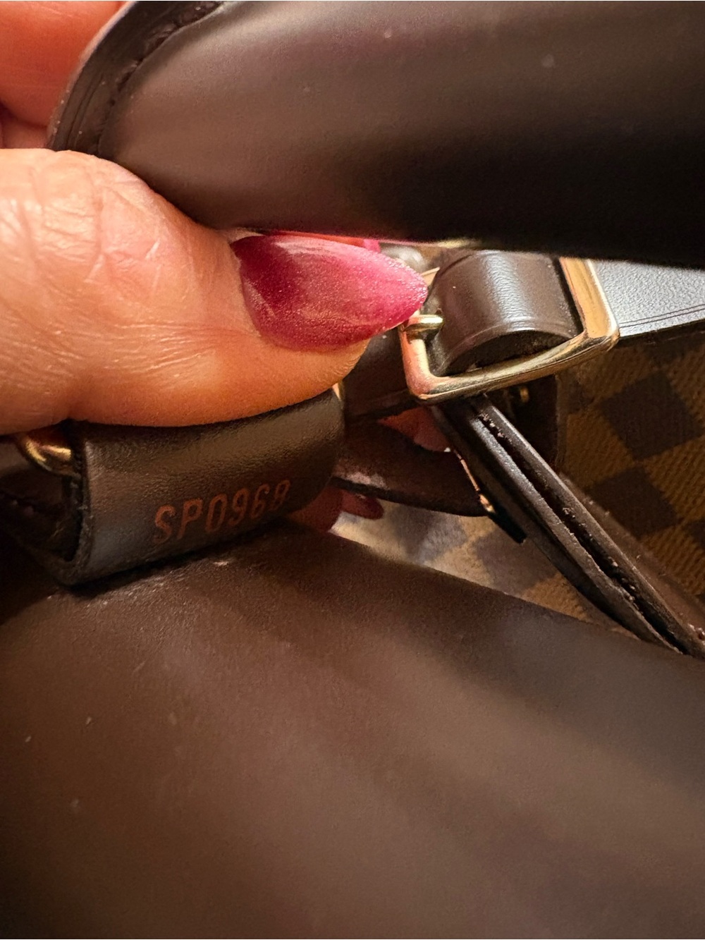 Louis Vuitton Brown Damier Canvas Travel Weekend Bag with Dark Trim - Picture 13 of 16